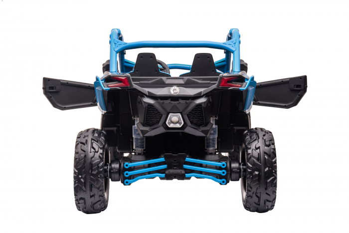 Masinuta UTV electric Premier Can-Am Maverick Speed RC, 2 locuri, 24V, roti cauciuc EVA, scaun piele ecologica, 2 motoare 240W, albastru [11]