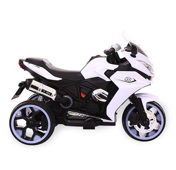 Motocicleta electrica cu 3 roti Premier Sport, 6V, 2 motoare, MP3, alb [3]