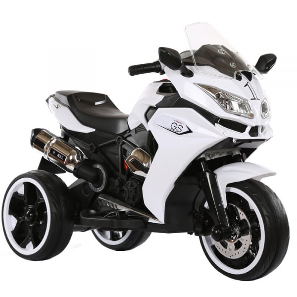 Motocicleta electrica cu 3 roti Premier Sport, 6V, 2 motoare, MP3, alb [3]