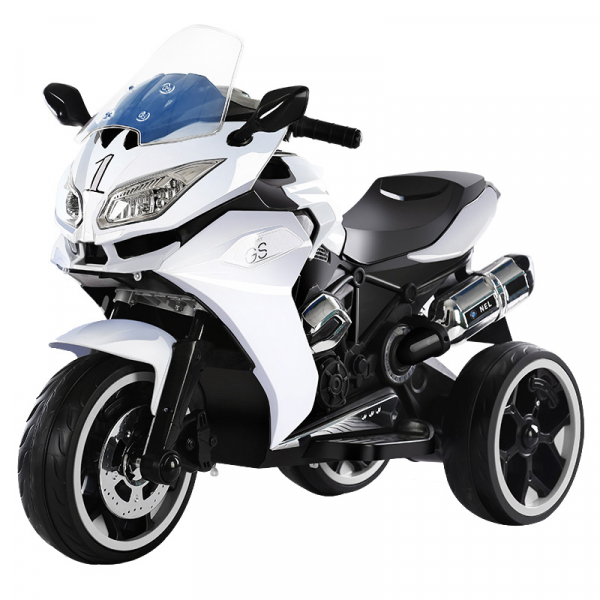 Motocicleta electrica cu 3 roti Premier Sport, 6V, 2 motoare, MP3, alb [1]