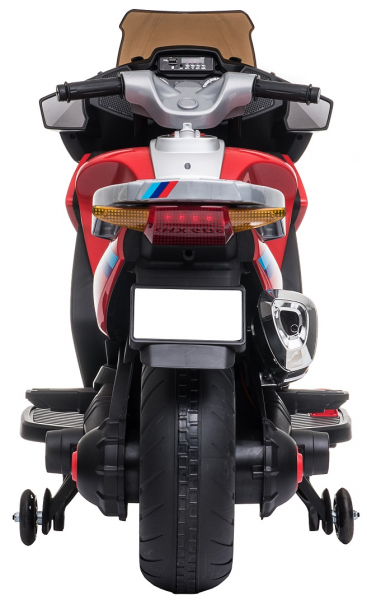 Motocicleta electrica cu 2 roti Premier Flash, 12V, roti cauciuc EVA, MP3, rosie [10]