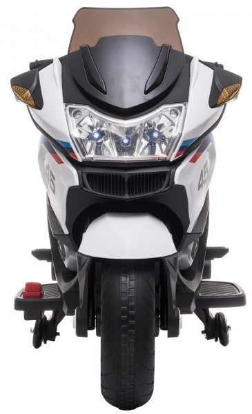 Motocicleta electrica cu 2 roti Premier Flash, 12V, roti cauciuc EVA, MP3, alba [3]