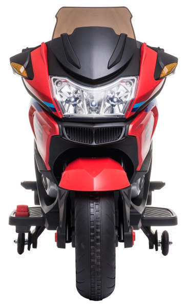 Motocicleta electrica cu 2 roti Premier Flash, 12V, roti cauciuc EVA, MP3, rosie [2]
