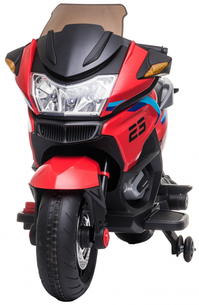 Motocicleta electrica cu 2 roti Premier Flash, 12V, roti cauciuc EVA, MP3, rosie [3]