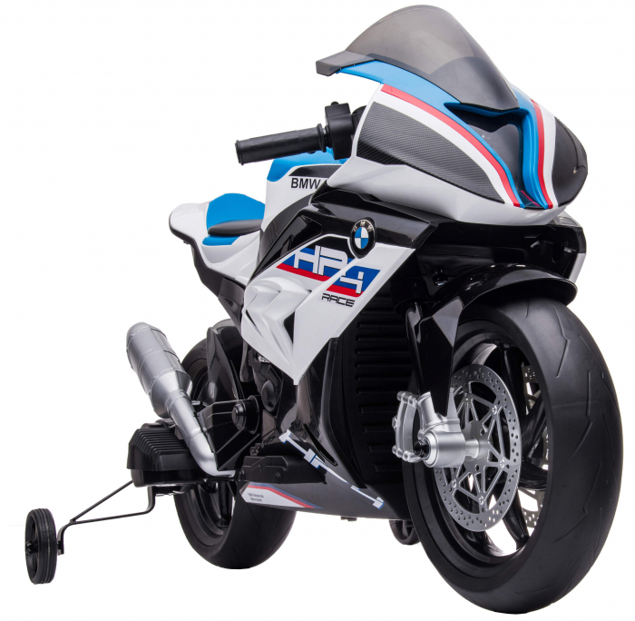 Motocicleta electrica Premier BMW HP4 Race, roti cauciuc EVA, alba [10]