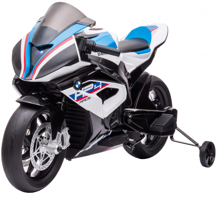 Motocicleta electrica Premier BMW HP4 Race, roti cauciuc EVA, alba [3]
