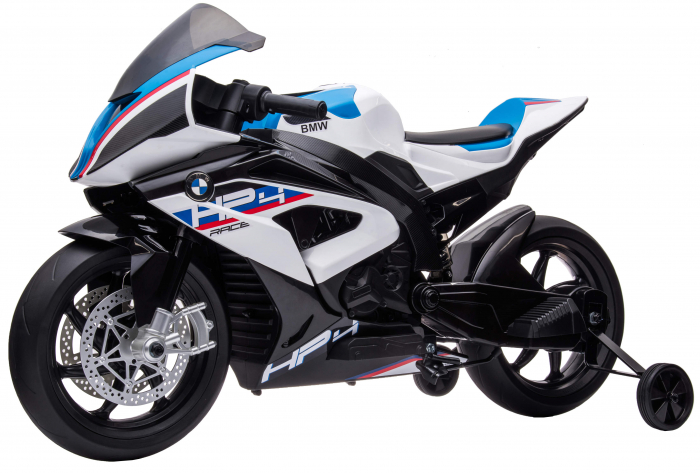 Motocicleta electrica Premier BMW HP4 Race, roti cauciuc EVA, alba [13]
