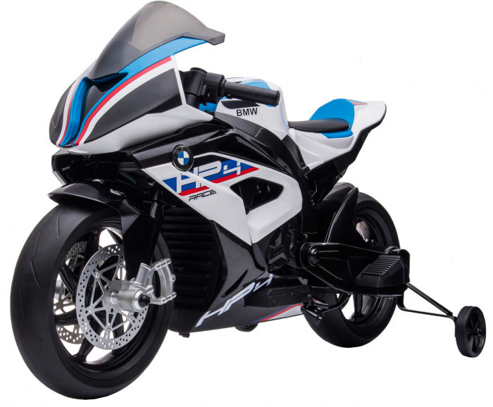 Motocicleta electrica Premier BMW HP4 Race, roti cauciuc EVA, alba [14]