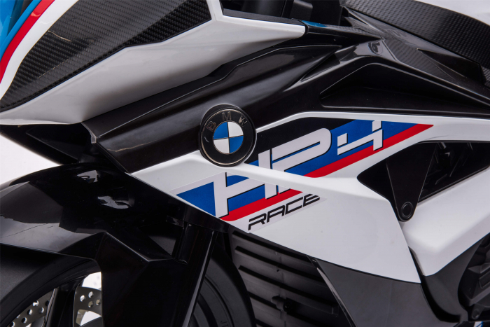 Motocicleta electrica Premier BMW HP4 Race, roti cauciuc EVA, alba [18]