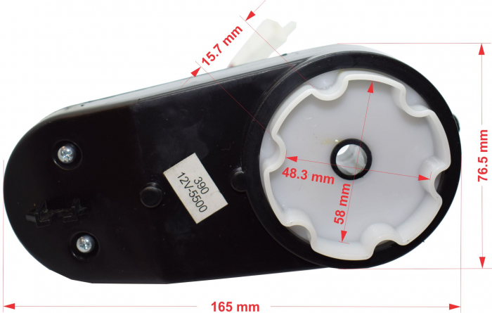 Motor actionare volan prin telecomanda 12V model RS390, 5500rpm [6]
