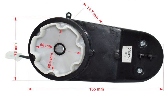 Motor actionare volan prin telecomanda 12V model RS390, 6600rpm [5]