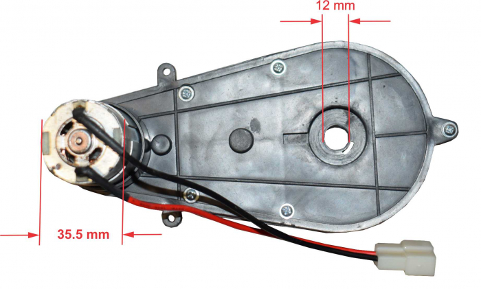 Motor roata cu angrenaj 12V model FY-3, 10000rpm [4]
