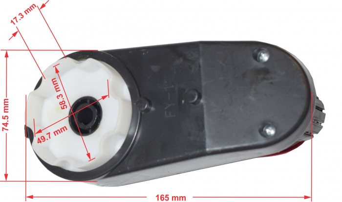 Motor roata cu angrenaj 12V, model FY-1, 16000rpm, Mercedes Mini Unimog [5]