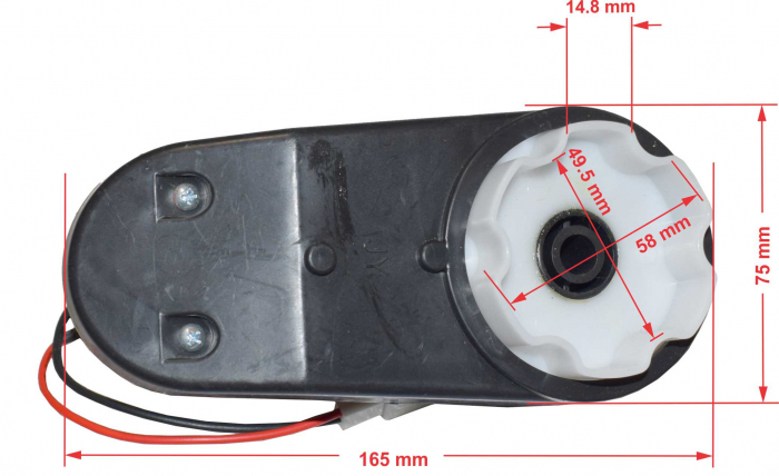 Motor roata cu angrenaj universal 12V model JY RS-390, 12000rpm [3]