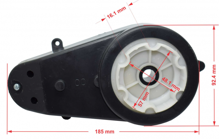 Motor roata cu angrenaj 12V, model OO, 12000rpm [6]