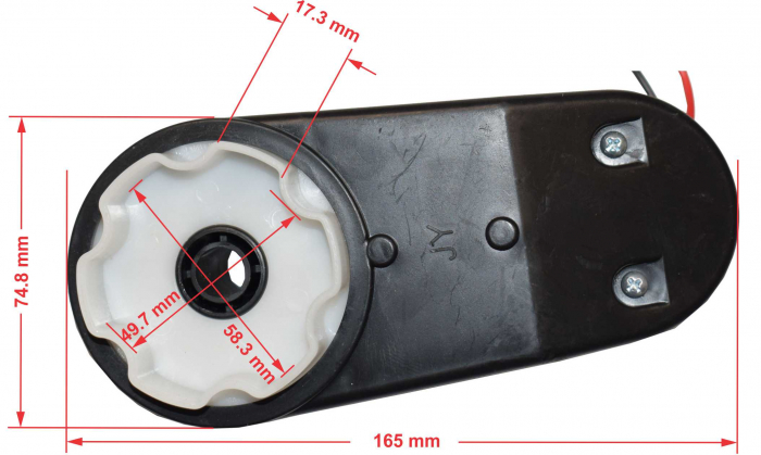 Motor roata cu angrenaj 12V model JY, 15000rpm, Range Rover Evoque [4]