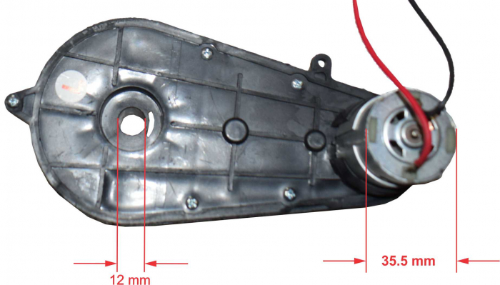 Motor roata cu angrenaj 12V model WW-2 [7]