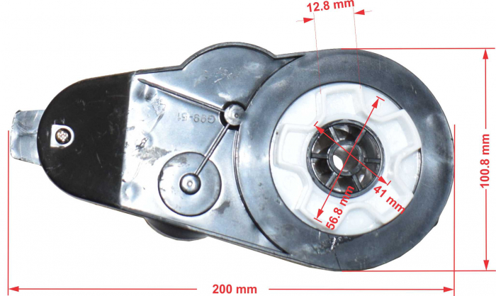 Motor roata cu angrenaj 12V, model G99-51, 12000rpm [3]