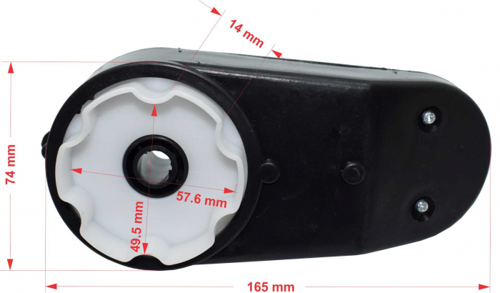 Motor roata cu angrenaj 12V pentru D-Max, model RS390-12V, 15000rpm [6]