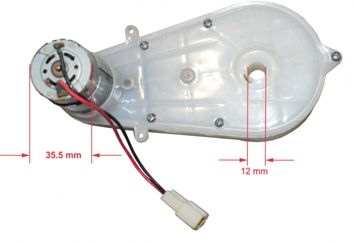 Motor roata cu angrenaj 12V model W5-17, 10000rpm [6]