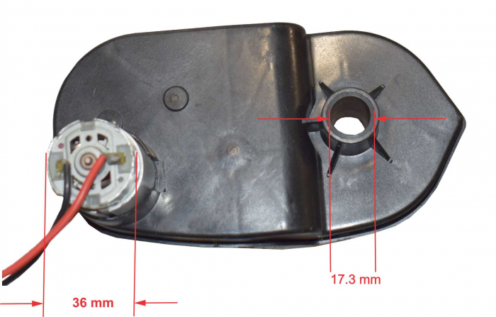 Motor roata cu angrenaj 24V, 22000rpm, 240W, Can-Am Maverick [5]