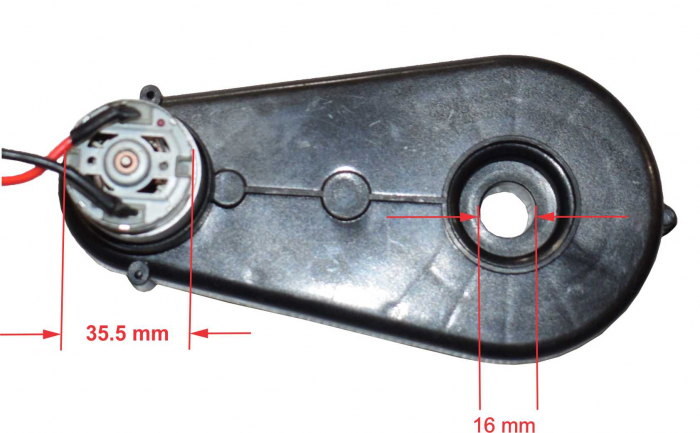 Motor roata cu angrenaj 24V, 12000rpm, 200W, Can-Am Maverick [5]