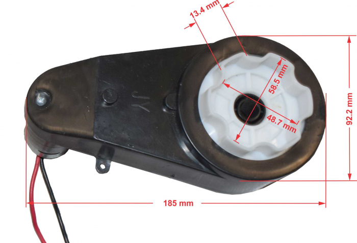 Motor roata cu angrenaj universal 12V model JY, 12000rpm [6]