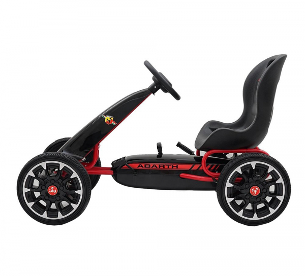 Kart Abarth negru cu pedale pentru copii [3]