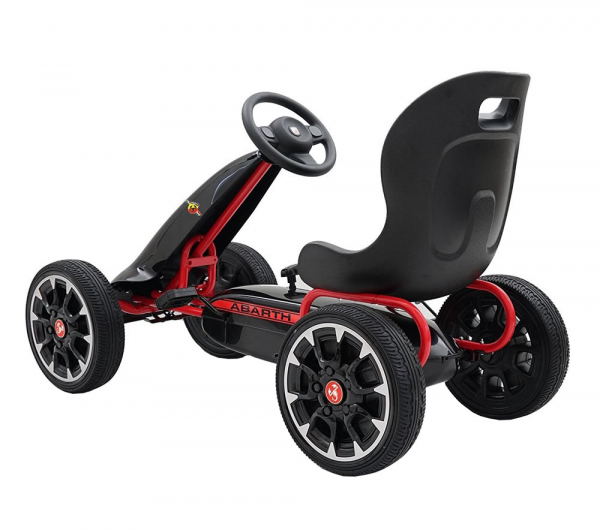 Kart Abarth negru cu pedale pentru copii [4]