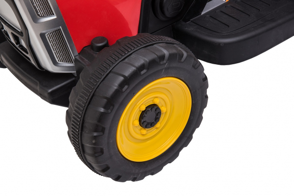 Tractor electric cu remorca Premier Farm, 12V, roti cauciuc EVA, rosu [17]