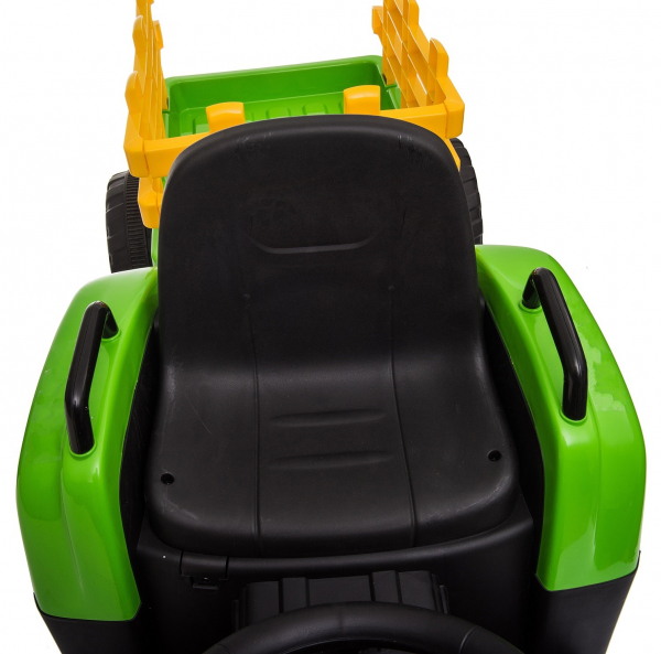 Tractor electric cu remorca Premier Farm, 12V, roti cauciuc EVA, verde [32]