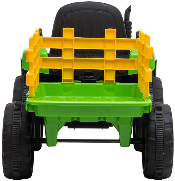 Tractor electric cu remorca Premier Farm, 12V, roti cauciuc EVA, verde [10]