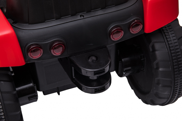 Tractor electric cu remorca Premier Farm, 12V, roti cauciuc EVA, rosu [43]