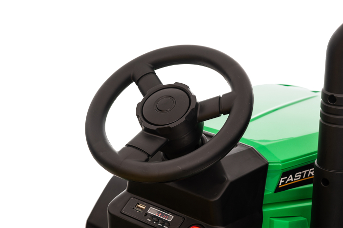 Tractor electric Premier Hercules, 12V, roti cauciuc EVA, verde [10]