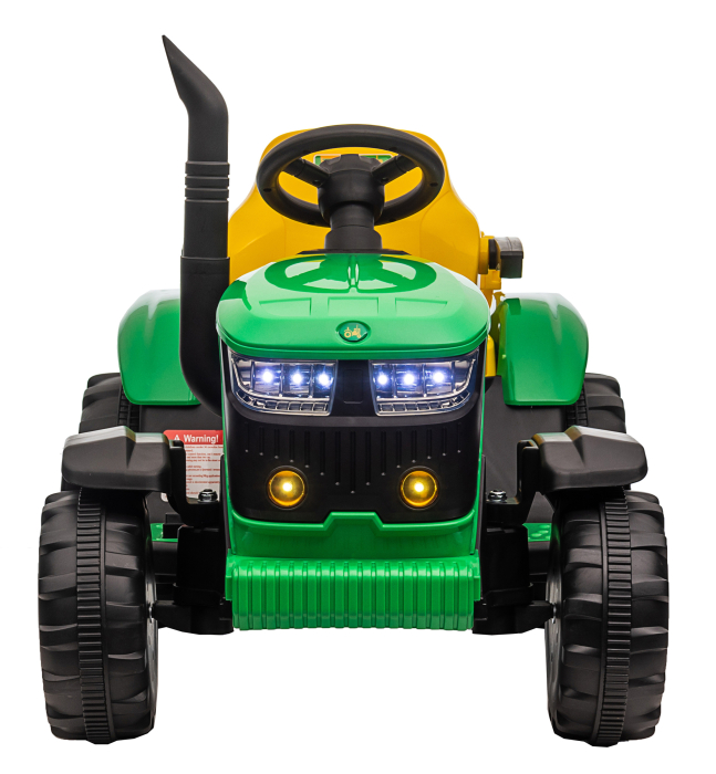 Tractor electric Premier Hercules, 12V, roti cauciuc EVA, verde [2]