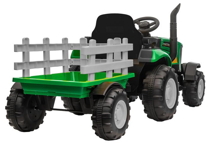 Tractor electric Premier Hercules, 12V, roti cauciuc EVA, verde [18]