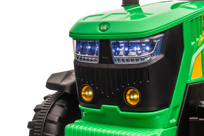 Tractor electric Premier Hercules, 12V, roti cauciuc EVA, verde [4]