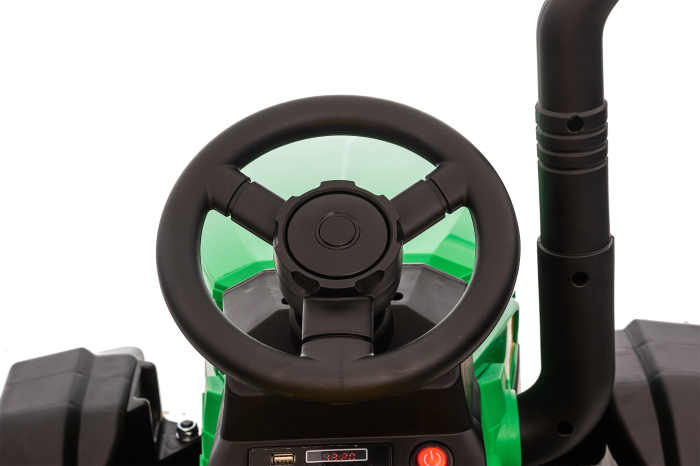 Tractor electric Premier Hercules, 12V, roti cauciuc EVA, verde [8]