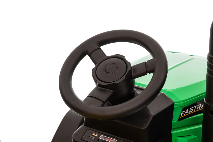 Tractor electric Premier Hercules, 12V, roti cauciuc EVA, verde [9]