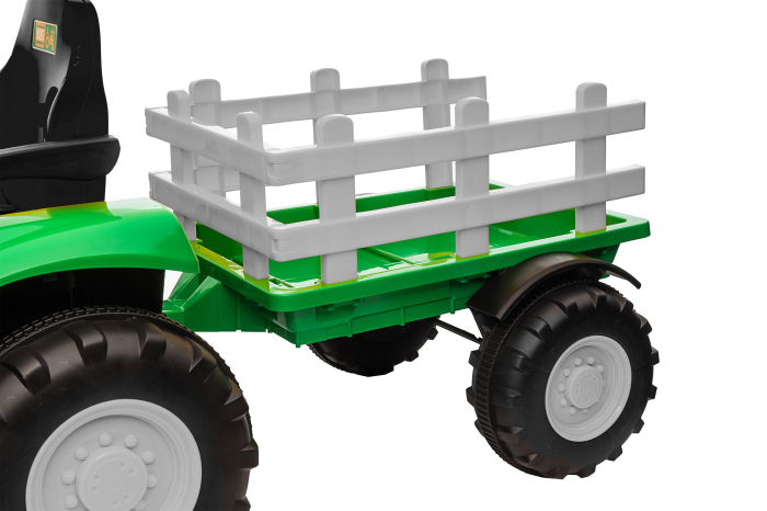 Tractor electric Premier Hercules, 12V, roti cauciuc EVA, verde [21]
