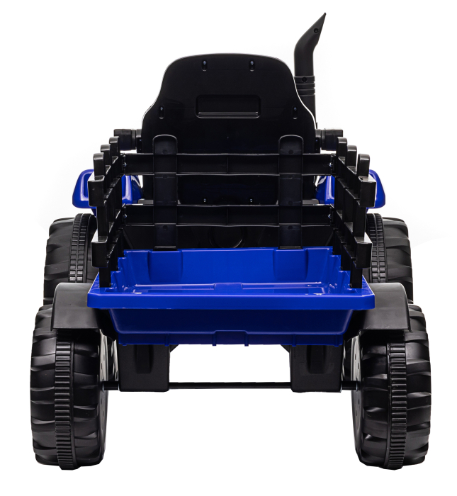 Tractor electric Premier Hercules, 12V, roti cauciuc EVA, albastru [5]