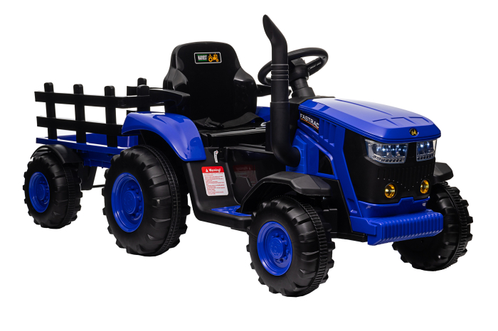 Tractor electric Premier Hercules, 12V, roti cauciuc EVA, albastru [8]