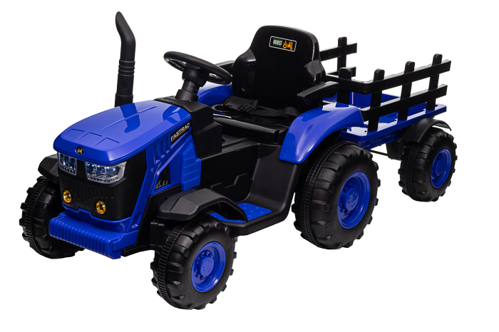 Tractor electric Premier Hercules, 12V, roti cauciuc EVA, albastru [10]