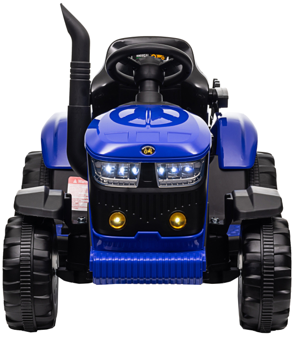 Tractor electric Premier Hercules, 12V, roti cauciuc EVA, albastru [2]