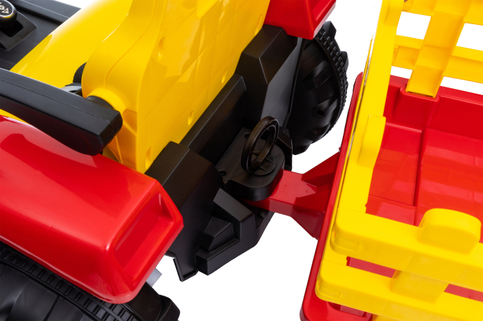 Tractor electric Premier Hercules, 12V, roti cauciuc EVA, rosu [17]