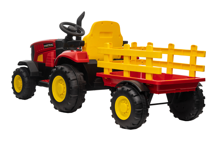 Tractor electric Premier Hercules, 12V, roti cauciuc EVA, rosu [20]