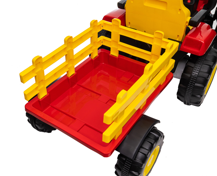 Tractor electric Premier Hercules, 12V, roti cauciuc EVA, rosu [16]