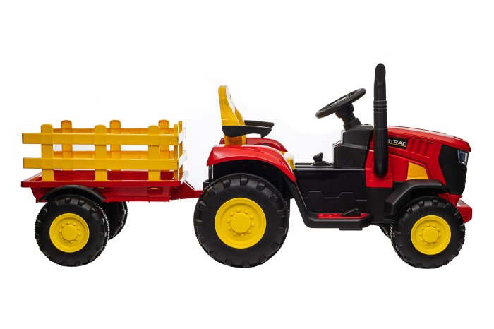 Tractor electric Premier Hercules, 12V, roti cauciuc EVA, rosu [8]