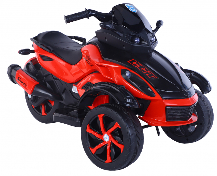 Trike electric Premier Eagle,2 x 6V, lumini exterioare, 2 motoare, MP3, rosu [3]