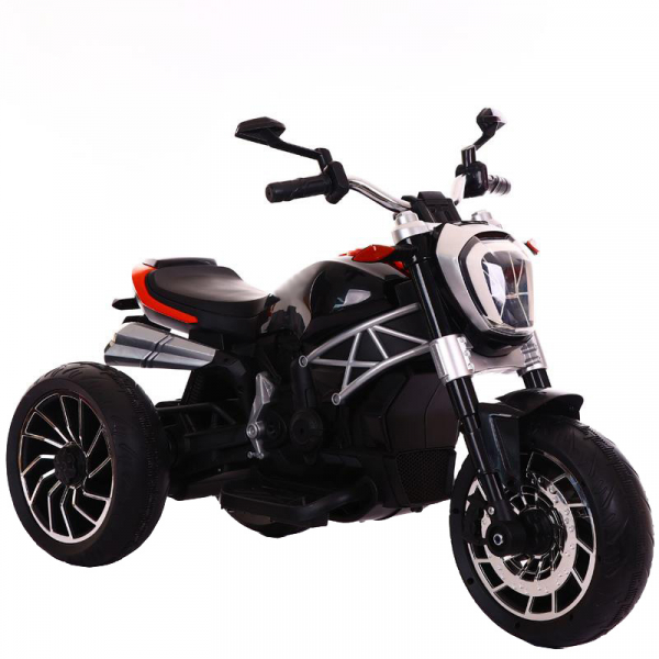 Motocicleta electrica cu 3 roti Premier Retro, 6V, 2 motoare, MP3, negru [1]